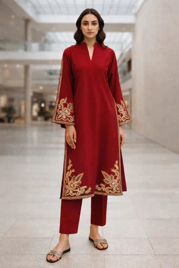 EMBROIDERY LAWN 2PC BY HALEEMA -HP223-