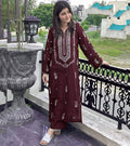 EMBROIDERY LAWN 2PC BY HALEEMA -HP335-A