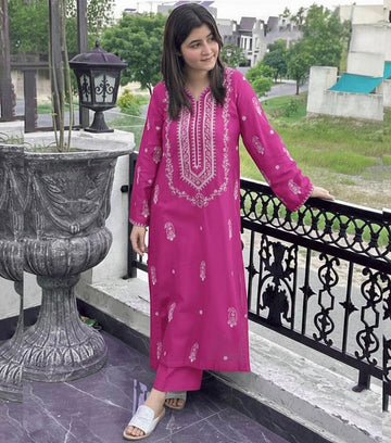 EMBROIDERY LAWN 2PC BY HALEEMA -HP335-D