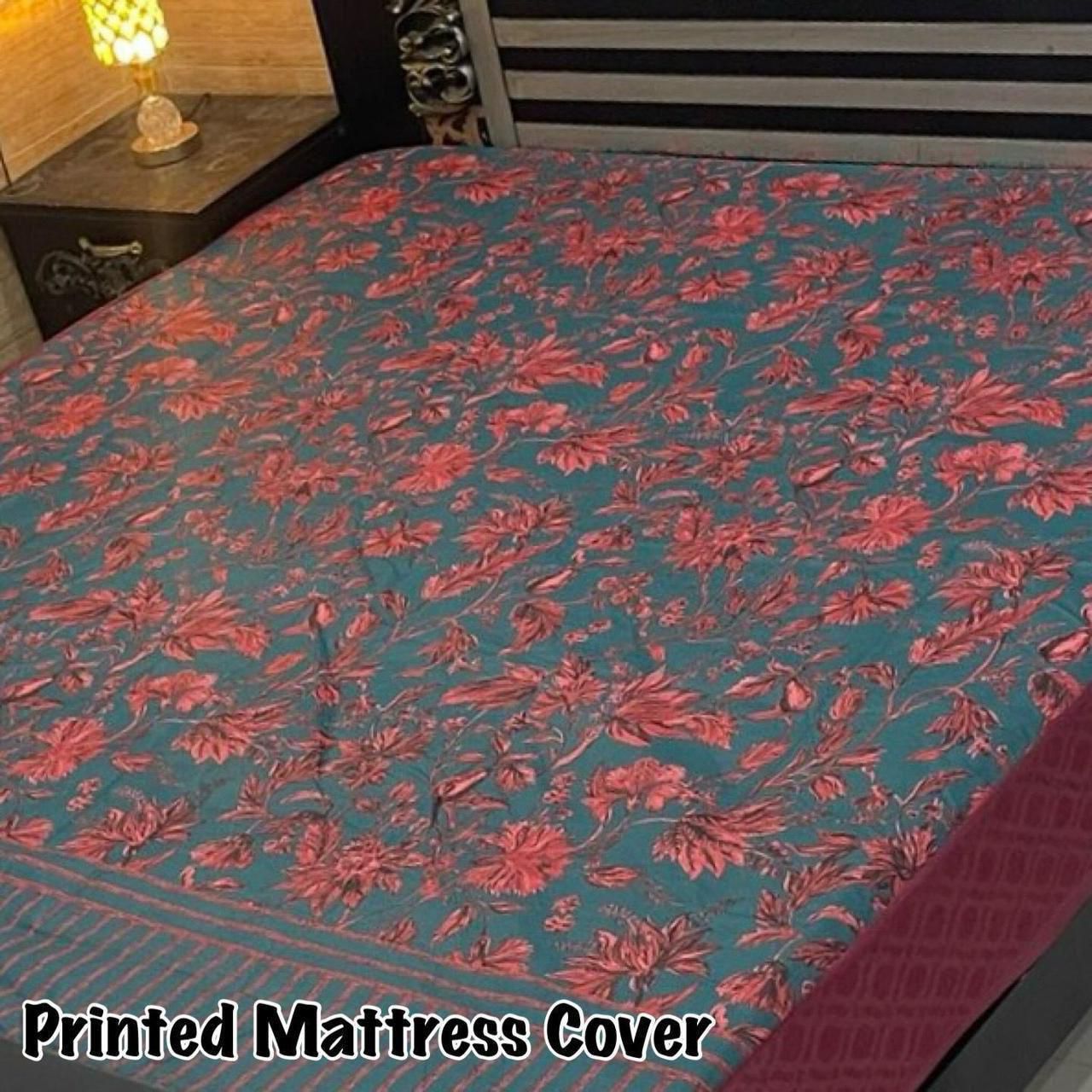 King Size Printed Mattress Covers
