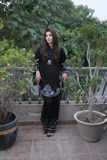 EMBROIDERY LAWN 2PC BY HALEEMA -HP888-