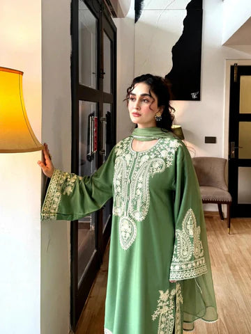 PEZMAN EMB LAWN 3PC UNSTICHED PZ101