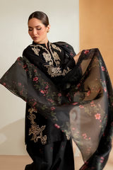 Iznik 3PC Embroidered Lawn with Chiffon Embroidered Dupatta -HP0090-