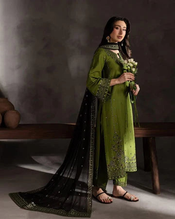 BATIK SUMMER LAWN EMBROIDERED 3PC SUIT- BL9870-