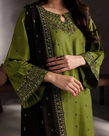 BATIK SUMMER LAWN EMBROIDERED 3PC SUIT- BL9870-